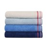 Set 4 prosoape 50x90cm bumbac 100%, BHPC, 408 Bleu, Alb, Albastru
