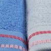 Set 4 prosoape 50x90cm bumbac 100%, BHPC, 408 Bleu, Alb, Albastru