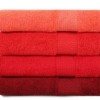 Set 4 prosoape 50x90cm bumbac 100%, BHPC, 801 Red