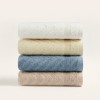 Set 4 prosoape bumbac 100% Koza albastru, crem, ecru, taupe – ultra-absorbante și moi