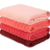 Set 4 prosoape 70x140cm bumbac 100%, BHPC, 406 Light Pink