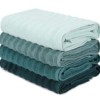 Set 4 prosoape 70x140cm bumbac 100%, BHPC, 406 Petrol Blue