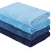 Set 4 prosoape 70x140cm bumbac 100%, BHPC, 801 Blue