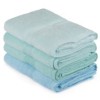 Set 4 prosoape bambus si bumbac, 50x90 cm, Lavinya - Water Green