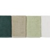 Set 4 prosoape bumbac 100%, BHPC, Wash 12 Green Dark Green White Beige