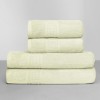 Set 4 prosoape bumbac 100% cu bordura greceasca, Economy Pack Crem