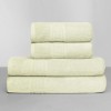 Set 4 prosoape bumbac 100% cu bordura greceasca, Family Pack Crem