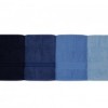 Set 4 prosoape bumbac 100%,Hobby Home, 70x140 cm, Rainbow - Blue