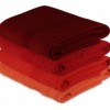 Set 4 prosoape bumbac 100%,Hobby Home, 70x140 cm, Rainbow - Red