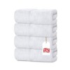 Set 4 prosoape hotel, bumbac 100%, TAC, 650gr/m2, 50x90cm, alb