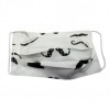 Set 5 masti protectie reutilizabile, bumbac 100%, Moustache + 10 filtre PPS GRATIS