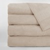 Set 5 prosoape 50x90cm, bumbac 100% cu bordura greceasca, Bej
