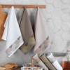 Set 6 prosoape bucatarie Pineapple Saheser bumbac 100% jacquard 40x60 cm