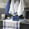 Set 6 prosoape bucatarie, bumbac 100%, 45x60 cm, Eponj Home, Pecete Albastru