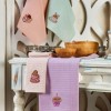 Set 6 prosoape bucatarie cu broderie cu prajituri delicioase, 40x60cm, Eponje Home