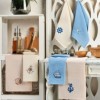 Set 6 prosoape bucatarie cu broderie marina 40x60cm, Eponje Home