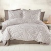 set cearceafuri din bumbac satinat cu linii geometrice, 2 cearceafuri pat 220x240 cm si 2 fete perna 52x72 cm