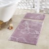 Set 2 covorase de baie, bumbac100%, Butterfly - Dark Lilac