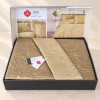 set cuvertura matlasata Brillante maro 250x240cm Cotton Box