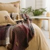 set cuvertura Floransa maro caramel 240x260cm Saheser Home
