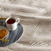 Set cuvertura TAC Harlow gri 250x260 cm cu 2 fete de perna matlasare ultrasonica model ondulat modern