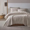 Set cuvertura jacquard bumbac 240x260cm, Grace Bej, cu model discret