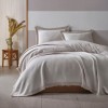Set cuvertura jacquard bumbac 240x260cm, Grace Gri, cu model discret
