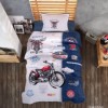 Set cuvertura matlasata + 1 fata perna bumbac 100%, Road King