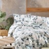 Set cuvertura matlasata + 2 fete perna bumbac 100%, 225x240cm, Sabine Green
