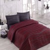 Set cuvertura matlasata 200x220cm+ 2 fete perna 50x70cm Verda - Claret Red