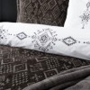Set de lux 10 piese, cuvertura+lenjerie, Cotton Box, Simona Antracit