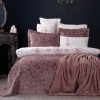 Set de lux 10 piese, cuvertura+lenjerie, Cotton Box, Simona Dusty Rose