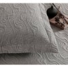 Set de lux cuvertura jacquard 250x260cm + 2 fete perna 50x70cm, Leona Gri