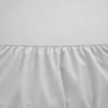 Set husa de pat cu elastic si 2 fete de perna, bumbac ranforce, Tac gri, 160x200 cm, potrivita pentru saltele de pana la 30 cm inaltime