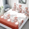 Set husa de pat cu elastic finet cercuri stilizate 160x200cm