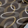 Set husa finet cercuri 160x200 cu 2 fete de perna, fixare perfecta