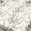 Set husa finet crengute bleu-maro 160x200 cu 2 fete de perna, fixare perfecta
