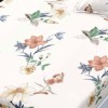 Set husa finet Flori colorate 160x200 cu 2 fete de perna, fixare perfecta