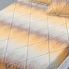 Set husa finet romburi160x200 cu 2 fete de perna, fixare perfecta