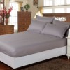 Set husa pat damasc+ 2 fete  perna, saltea 140x200cm, gri deschis