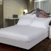 Set husa pat damasc+ 2 fete perna, saltea 160x200cm, alb,HDAM1