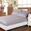 Set husa pat damasc+ 2 fete perna, saltea 180x200cm, gri deschis