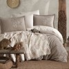 set lenjerie pat cu cuvertura muselina Clasy Home Loreva V1