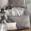 set lenjerie pat cu cuvertura muselina Clasy Home Loreva V4 gri si crem