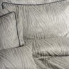 Set lux cuvertura jacquard 250x260cm+2 fete perna, Kaylan Bej