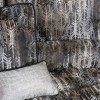 Set lux cuvertura jacquard 250x260cm+2 fete perna, Laura Bej