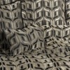 Set lux cuvertura jacquard 250x260cm+2 fete perna,Bertha Antracit