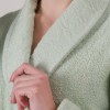 Set matrimonial bumbac jacquard Cotton Box Camilla Green, cuvertură și lenjerie pentru pat dublu