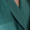 Set matrimonial bumbac jacquard Cotton Box Camilla Green, cuvertură și lenjerie pentru pat dublu