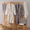 Set matrimonial bumbac jacquard, Cotton Box, Camilla Cream/Grey